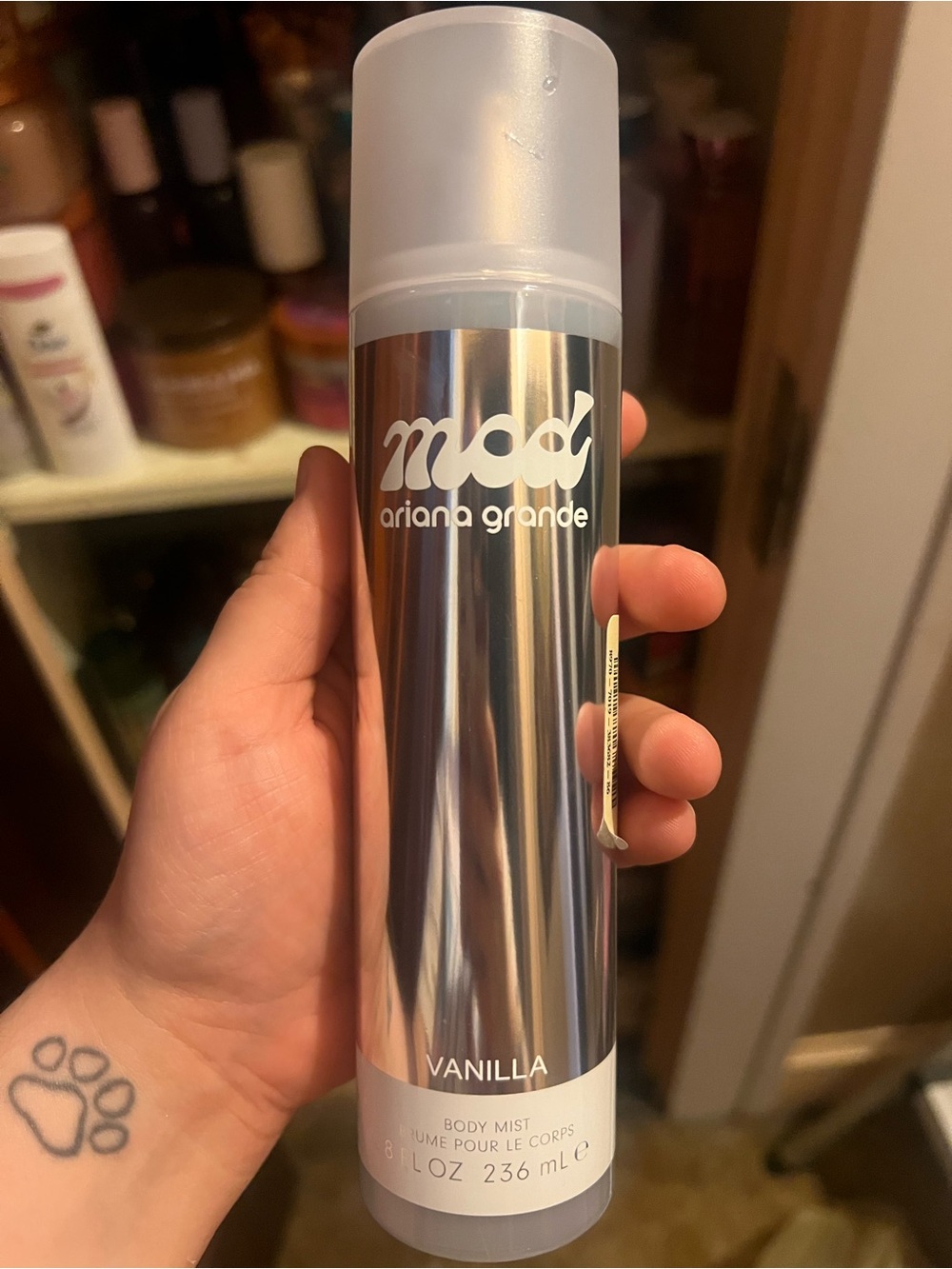 Ariana Grande Mood Vanilla Body Mist - Silver